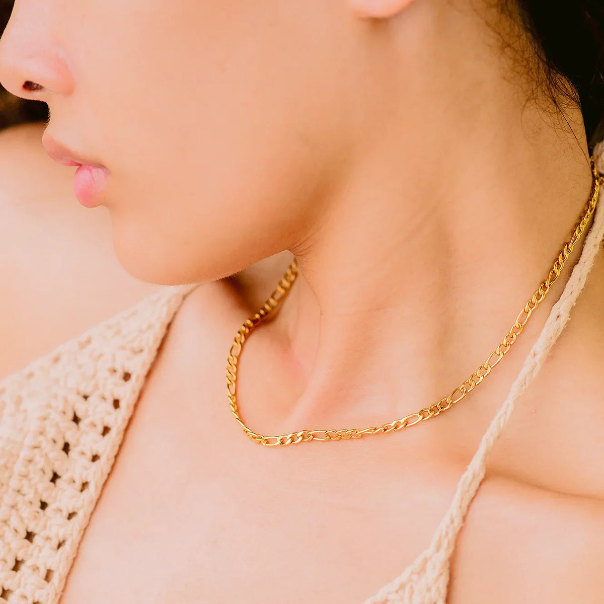 [AuraEcho]Willow Gold Chain Necklace
