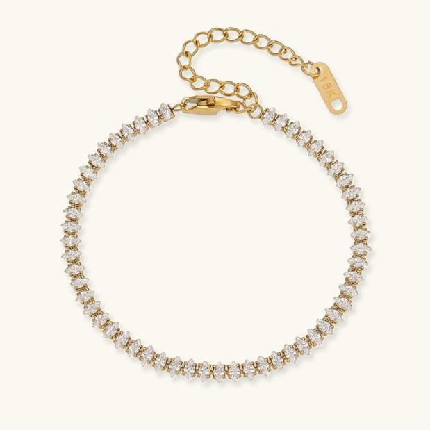 [AuraEcho]Wisteria Diamond Tennis Bracelet