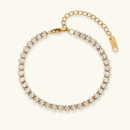 [AuraEcho]Wisteria Diamond Tennis Bracelet