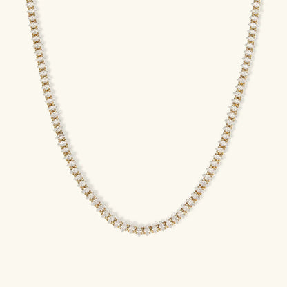 [AuraEcho]Wisteria Diamond Tennis Necklace