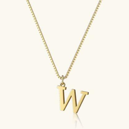 [AuraEcho]Therese Letter Initial Gold Necklace