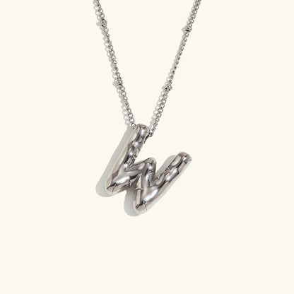 [AuraEcho]Balloon Gold Initial Necklace