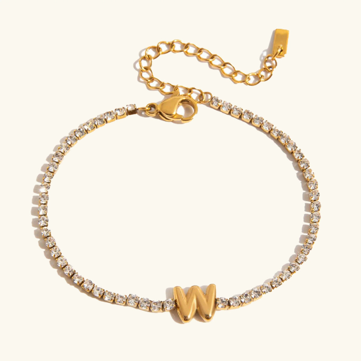 [AuraEcho]Avaria Bubble Letter Tennis Bracelet