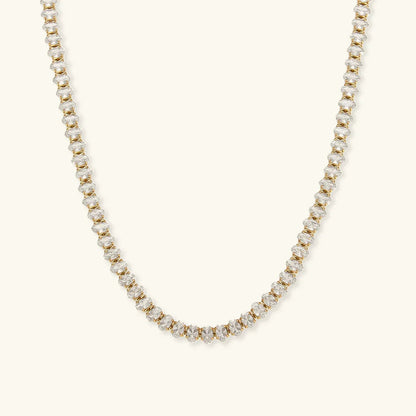 [AuraEcho]Wisteria Diamond Tennis Necklace