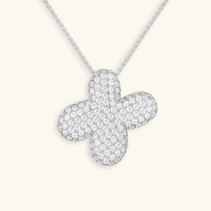 [AuraEcho]Bubble Initial Diamond Necklace