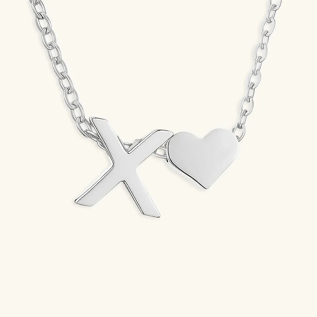 [AuraEcho]Ria Initial Letter Gold Necklace