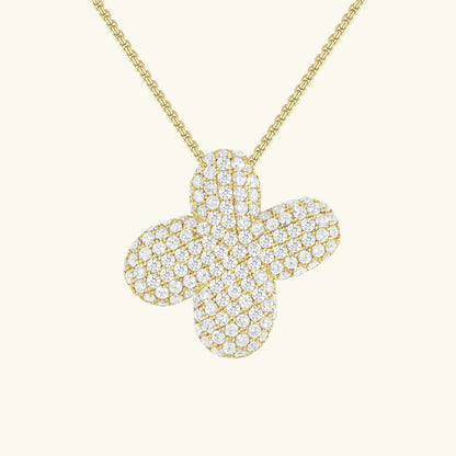 [AuraEcho]Bubble Initial Diamond Necklace