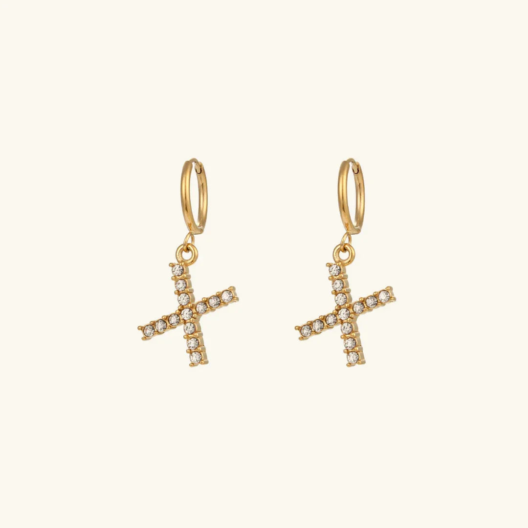[AuraEcho]Wilhemina Initial Letter Earrings