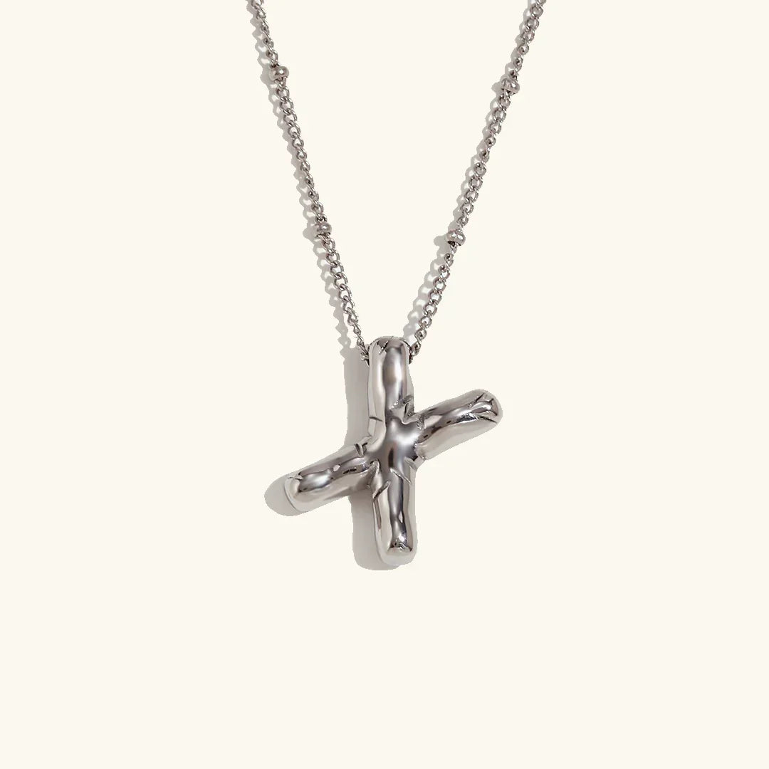 [AuraEcho]Balloon Gold Initial Necklace