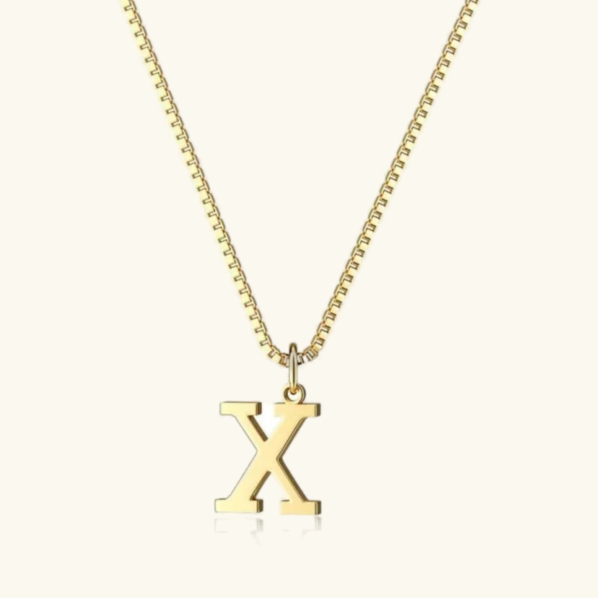 [AuraEcho]Therese Letter Initial Gold Necklace