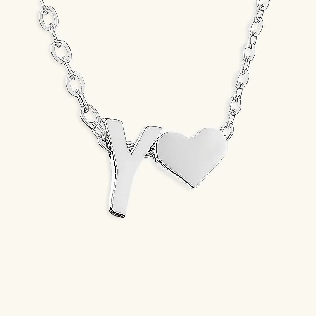 [AuraEcho]Ria Initial Letter Gold Necklace