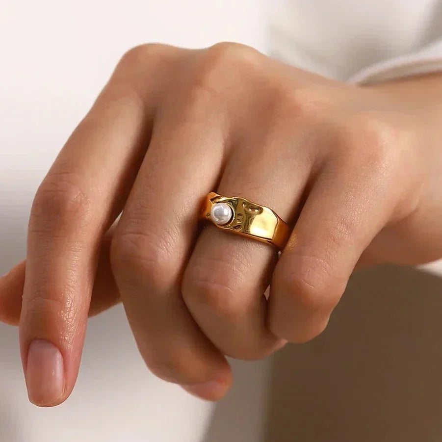 [AuraEcho]Cerulia Freshwater Pearl Ring