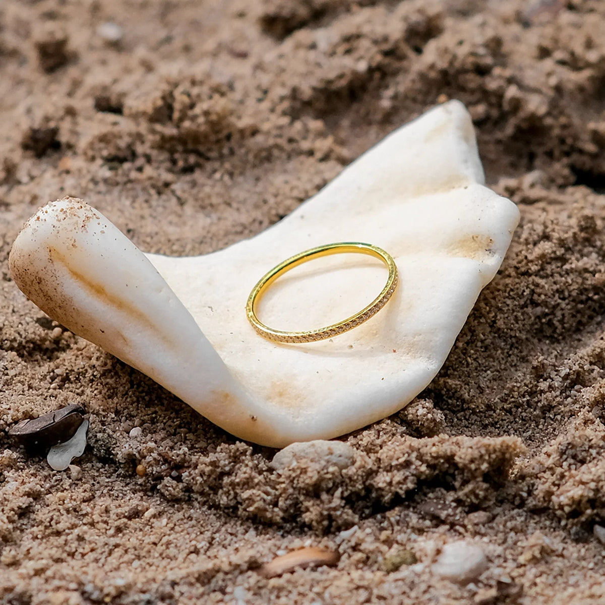 [AuraEcho]Zarra Paved Gold Ring
