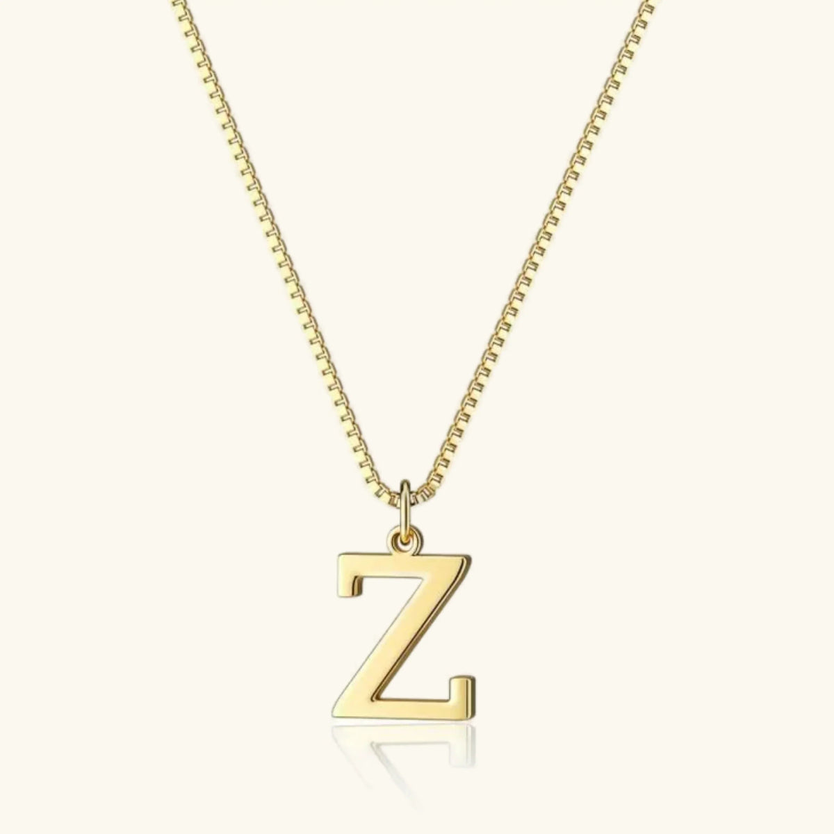 [AuraEcho]Therese Letter Initial Gold Necklace