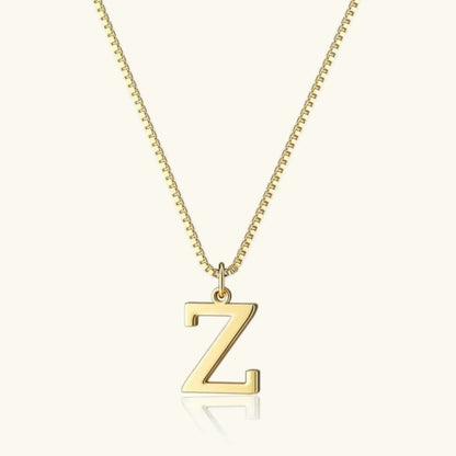 [AuraEcho]Therese Letter Initial Gold Necklace