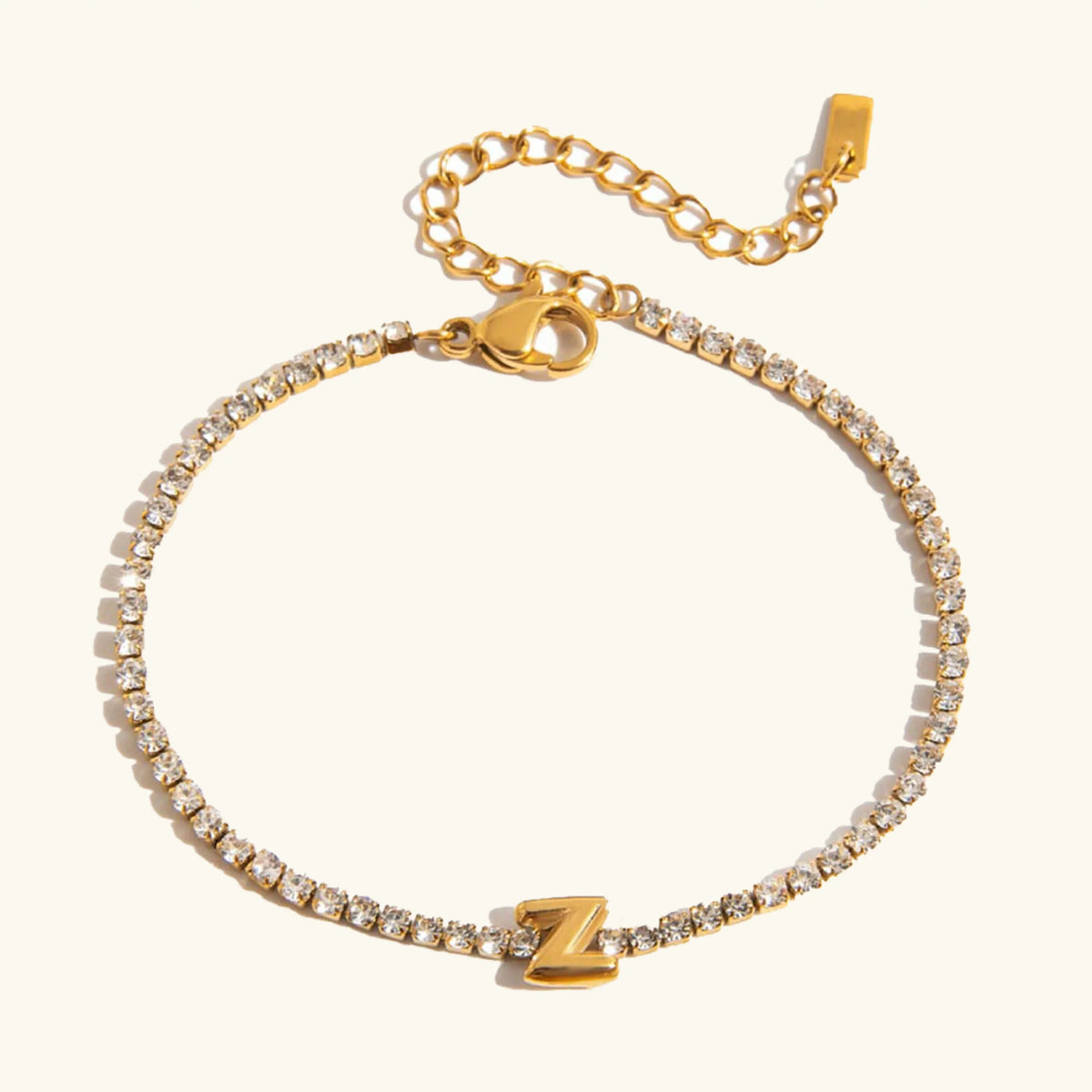 [AuraEcho]Avaria Bubble Letter Tennis Bracelet