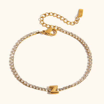 [AuraEcho]Avaria Bubble Letter Tennis Bracelet