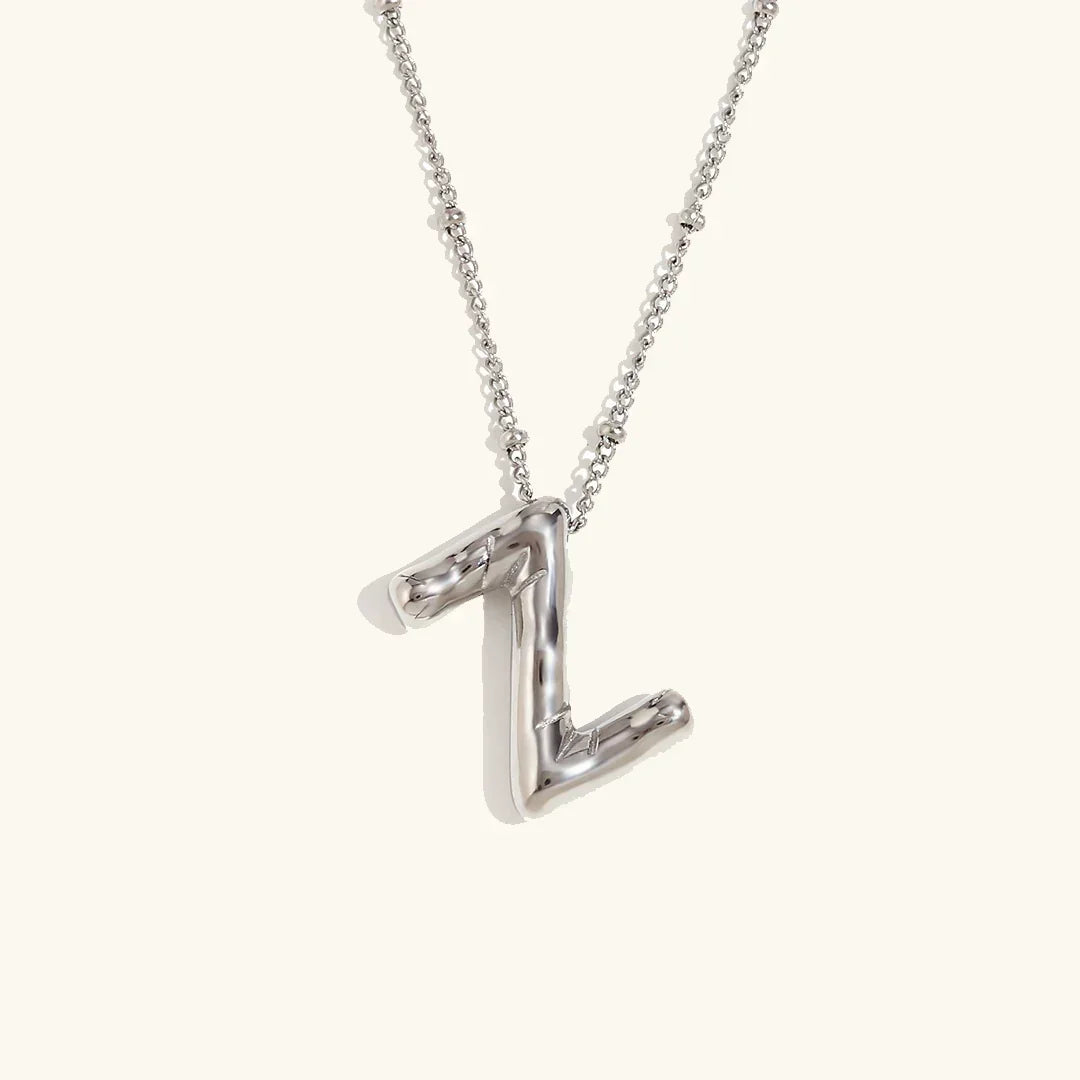 [AuraEcho]Balloon Gold Initial Necklace