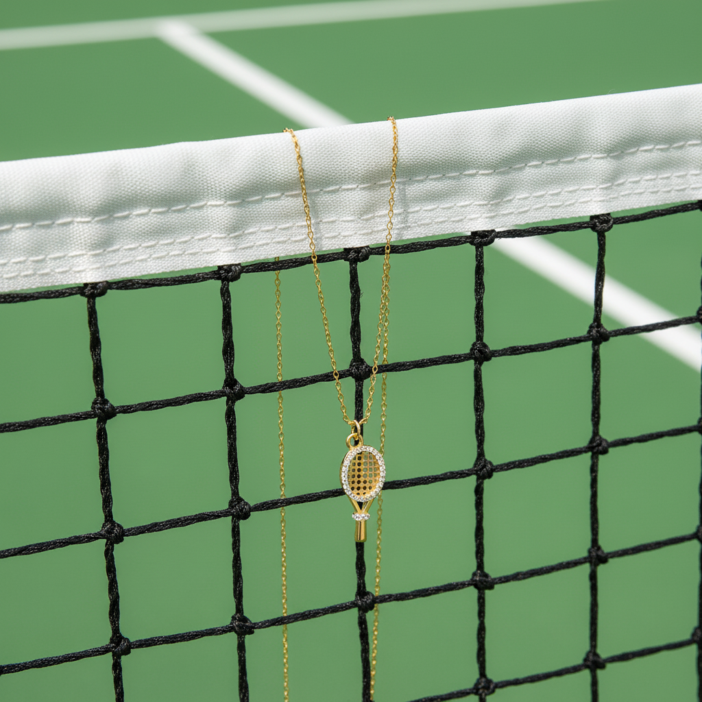 [AuraEcho]Aces Gold Tennis Pendant