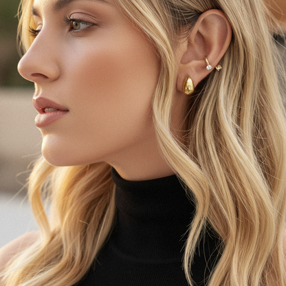 [AuraEcho]Velvette Gold Earrings
