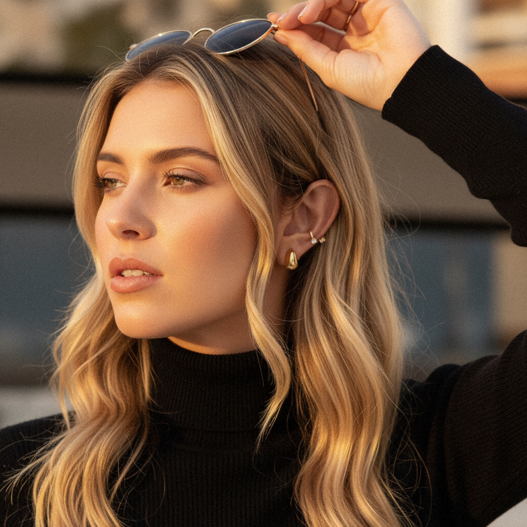 [AuraEcho]Velvette Gold Earrings
