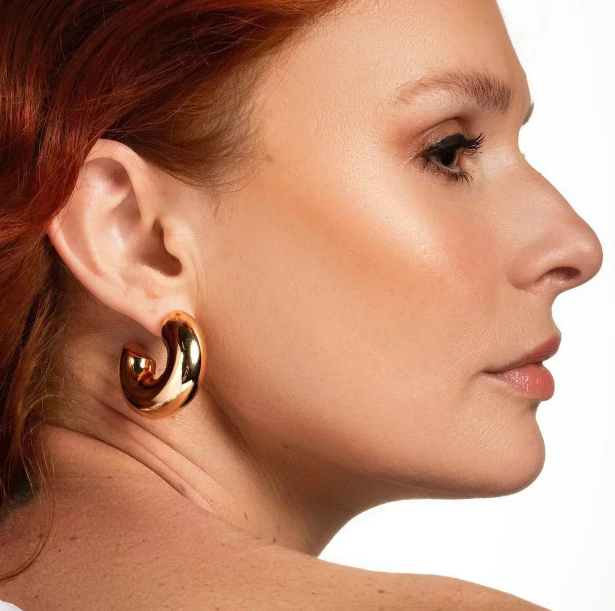[AuraEcho]Natalia Chunky Gold Hoops