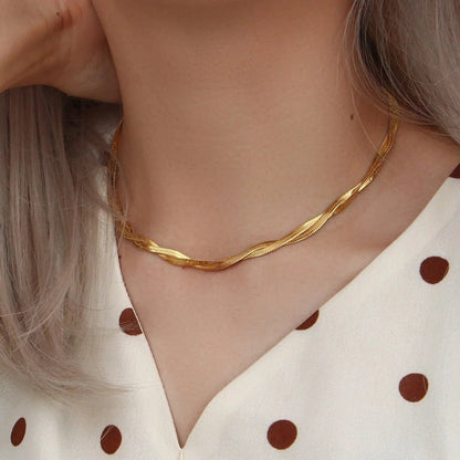 [AuraEcho]Lysa Twisted Chain Necklace