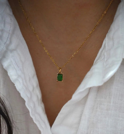 [AuraEcho]Emi Green Necklace