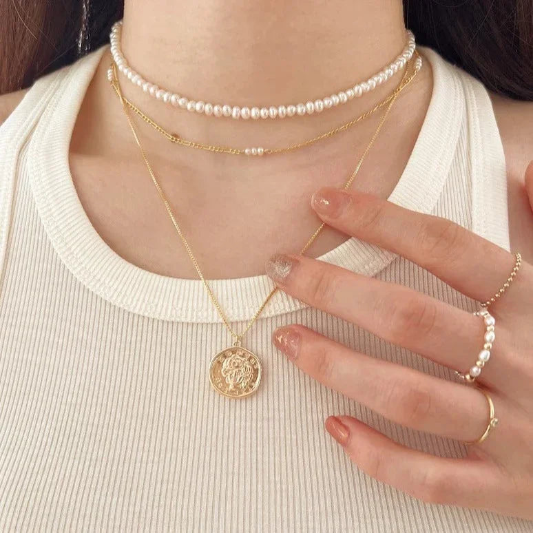 [AuraEcho]Fiji Pearl Band Ring