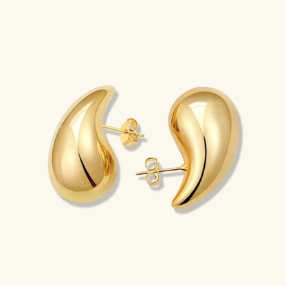 [AuraEcho]Sandra Teardrop Gold Earrings