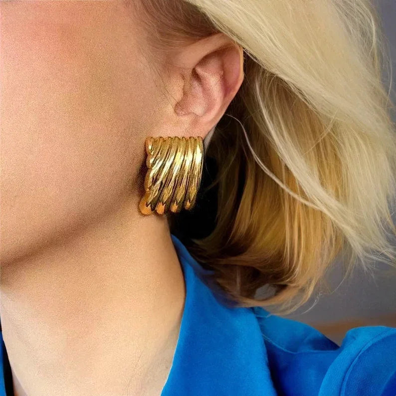 [AuraEcho]Alisa Gold Earrings