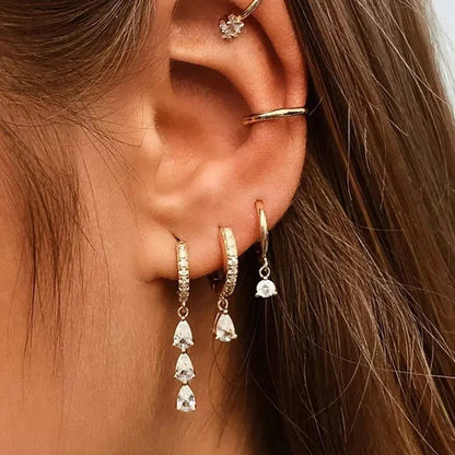 [AuraEcho]Lacey Diamond Hoops