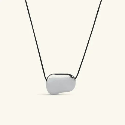 [AuraEcho]Cord Pebble Pendant