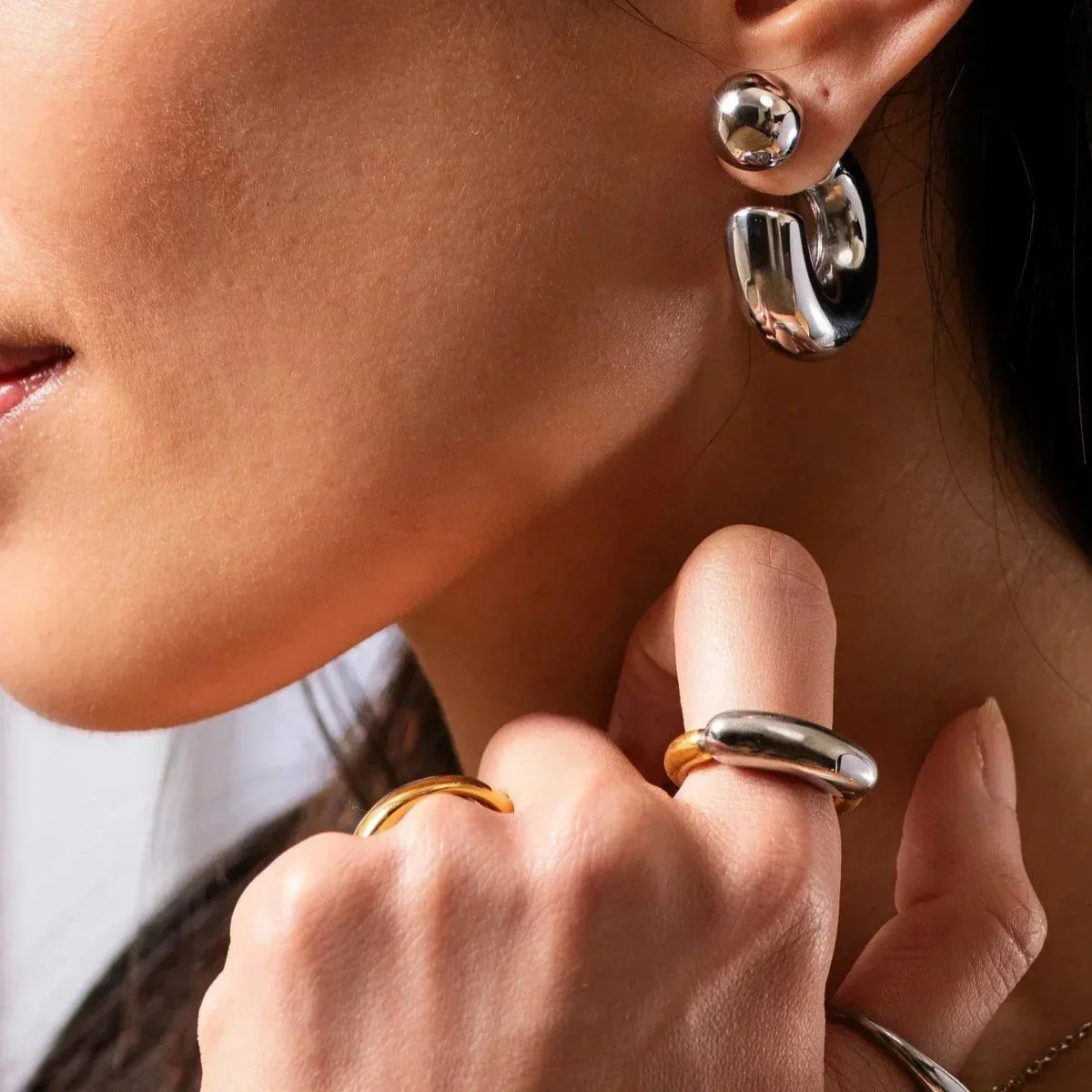 [AuraEcho]Seren Two Tone Gold Ring
